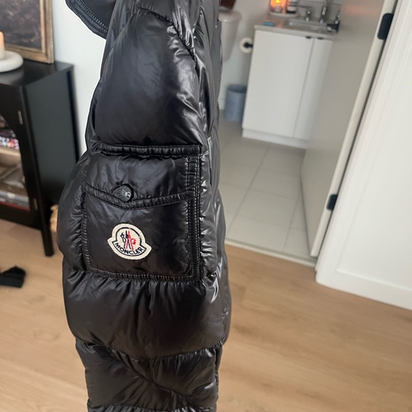 Moncler Shiny Black Down Jacket - Picture 9 of 11